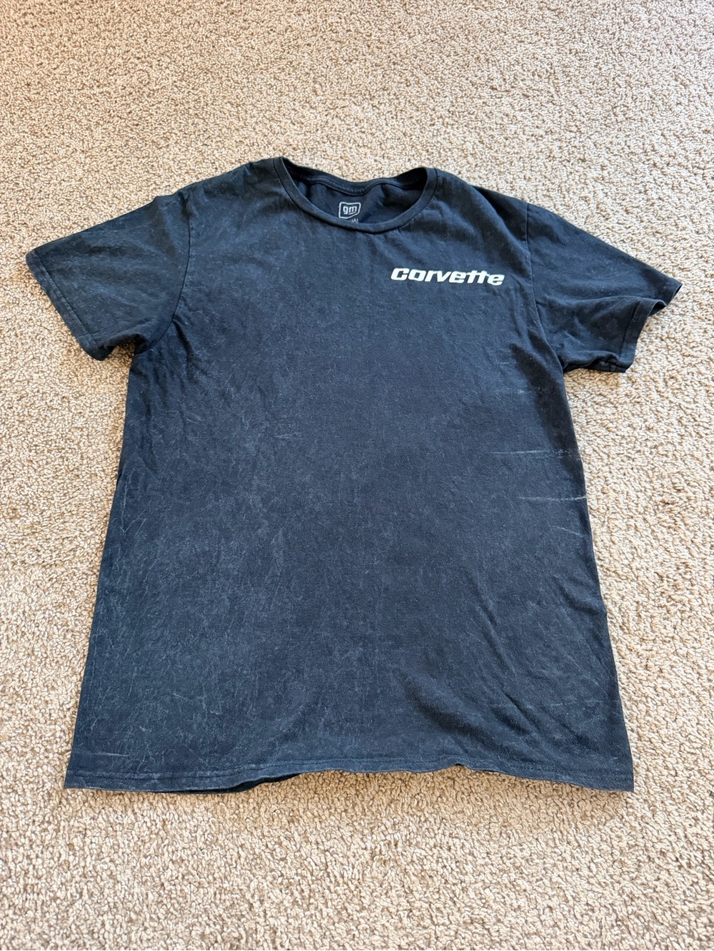 Corvette Men’s Black Crewneck Logo Tee